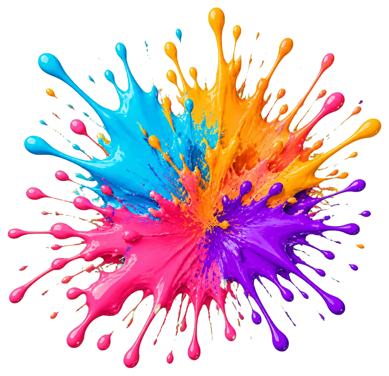 Preview for Paint Splash Sticker Graphic