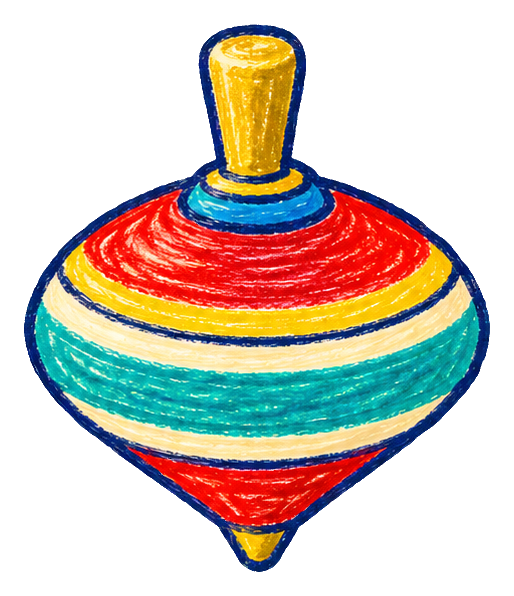 Preview for Crayon Playroom Toys Spinning Top