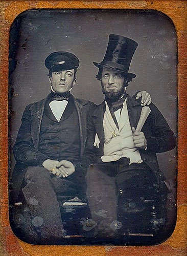 Preview for Vintage-portrait-of-two-men-vintage-meme-background-cad40