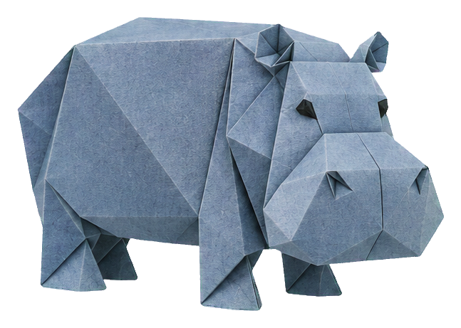 Preview for Origami Safari Animals Hippo