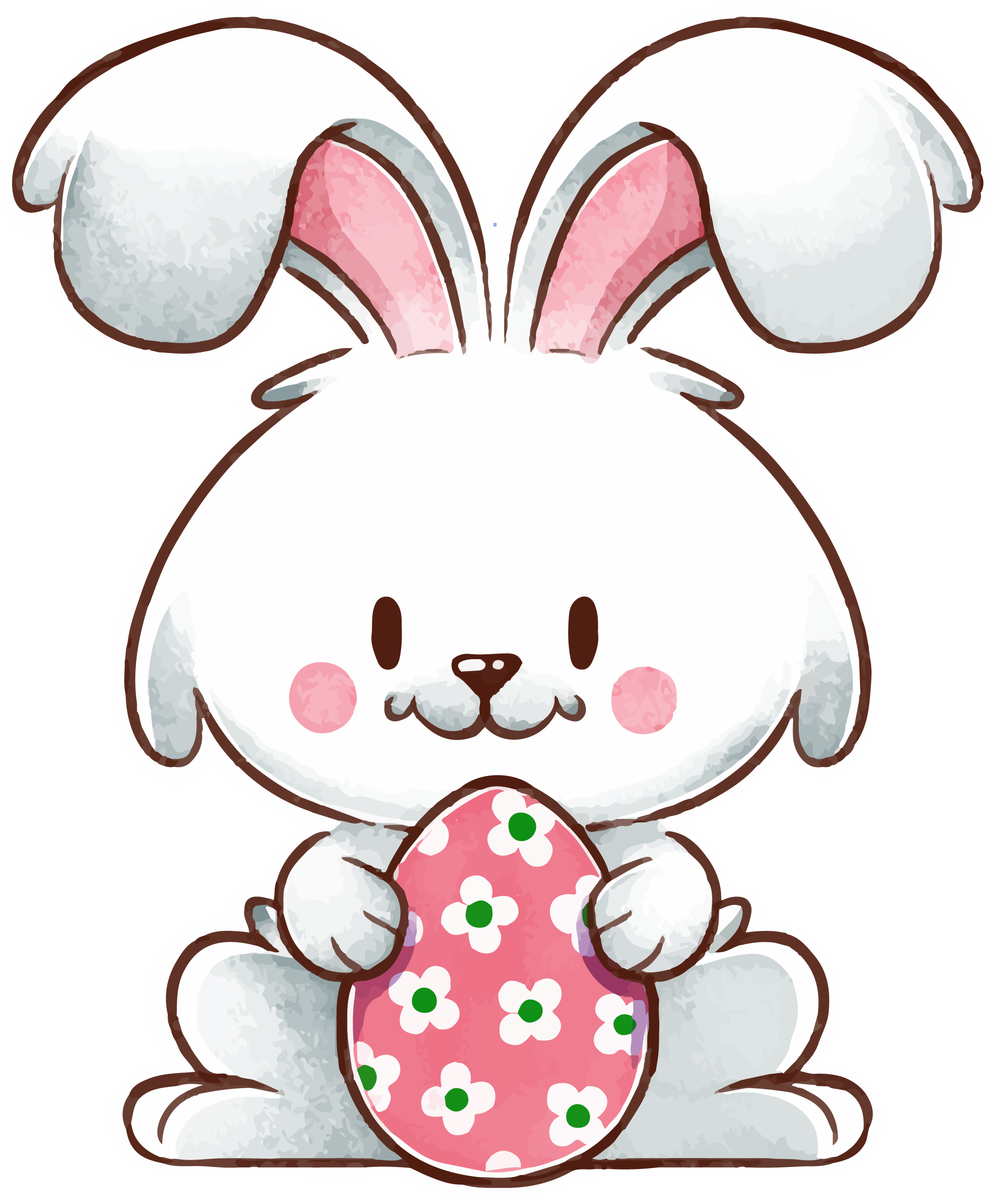 Preview for Easter-bunny-decorated-egg-sticker-a6473