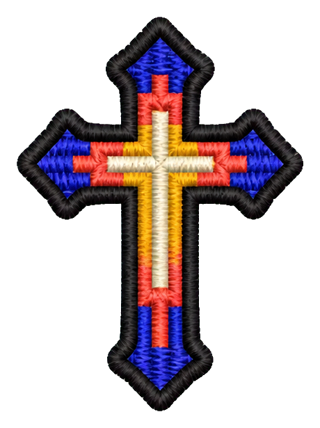 Preview for Embroidered Cross Sticker