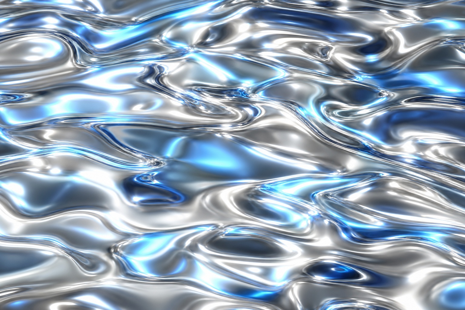 Preview for Silver Cyan Rippled Metal Field Background