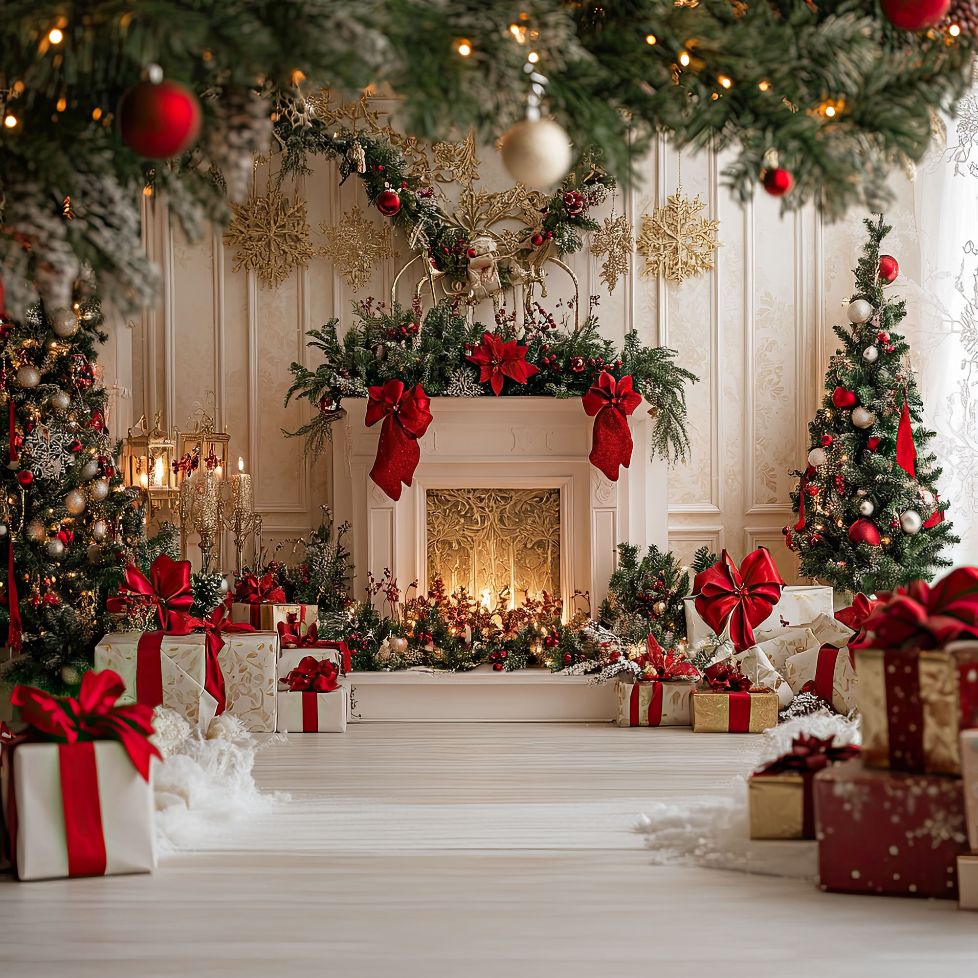 Preview for Christmas-decorated-living-room-christmas-backdrop-background-f0c41