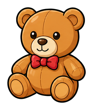 Preview for Plush Bear Sticker For Cute Designs