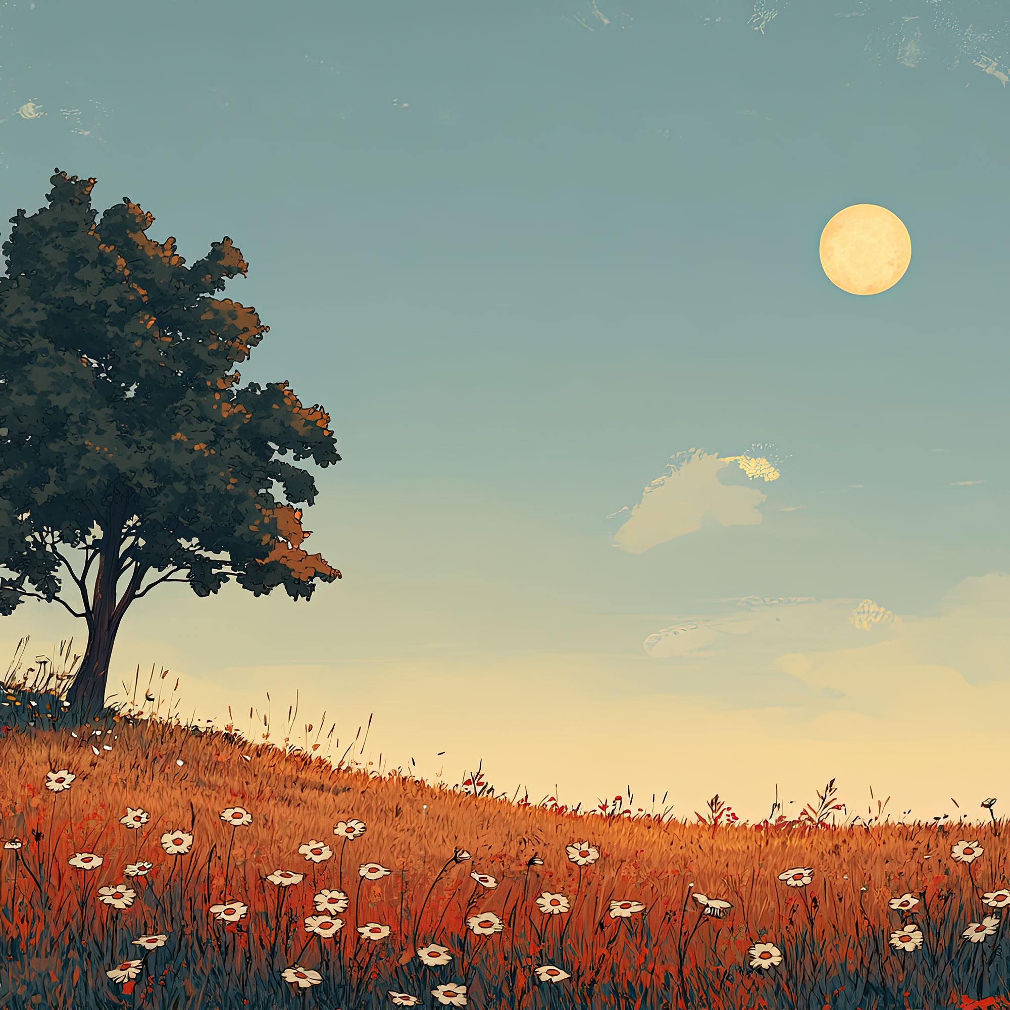 Preview for Serene-landscape-with-wildflowers-simple-backdrop-background-7a0fe