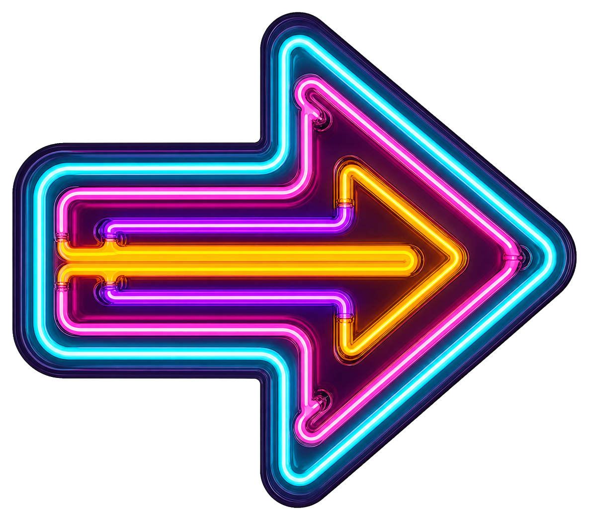 Preview for Neon Arrow Sticker Graphic