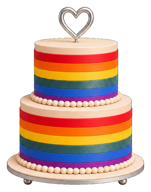 Preview for Rainbow Pride Cake Sticker For Pride Designs