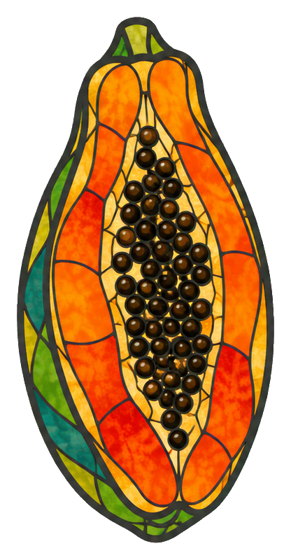Preview for Stained Glass Fruit Papaya