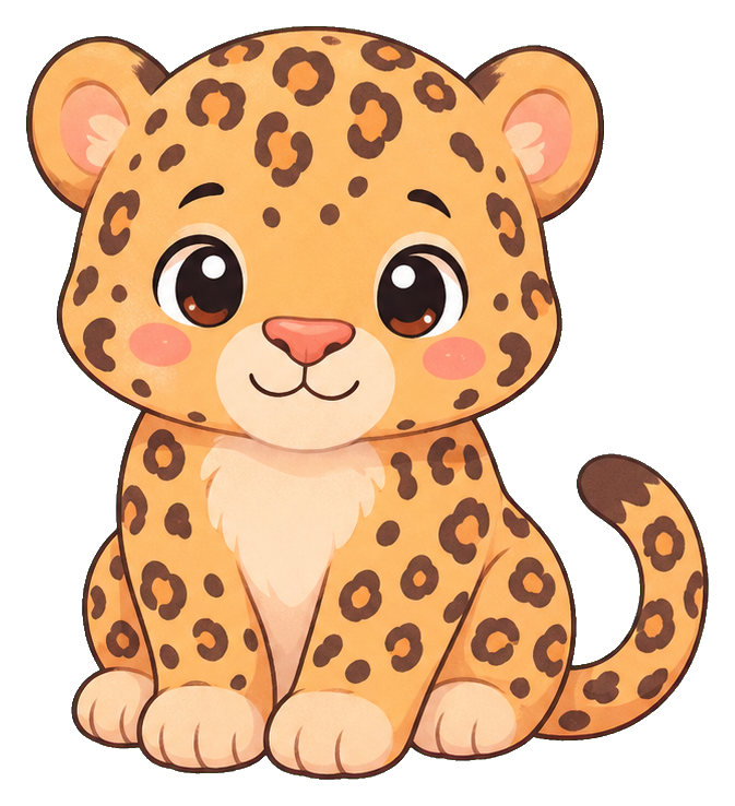 Preview for Pastel Kawaii Leopard Sticker