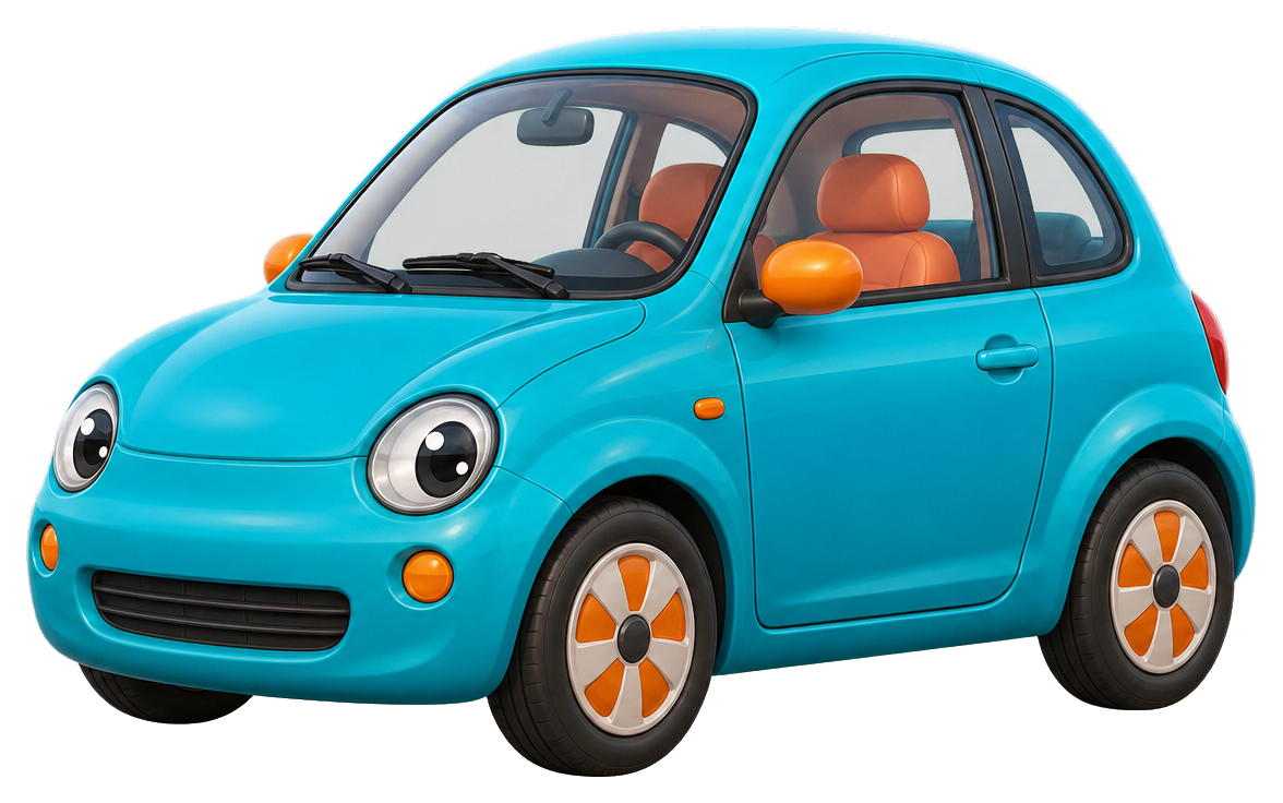 Preview for Compact Blue Car Sticker For Pizap Designs