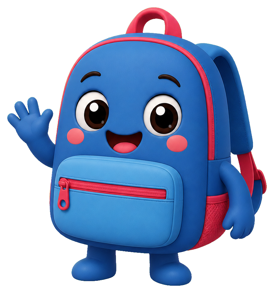 Preview for Backpack Mascot Blank Sticker