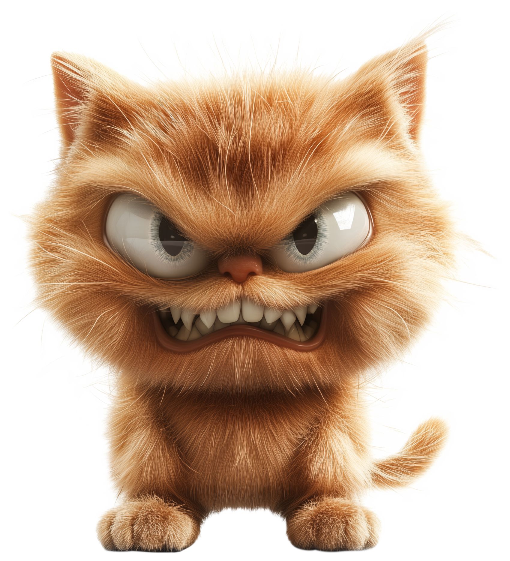 Preview for Cute Angry Cat Emoji Sticker