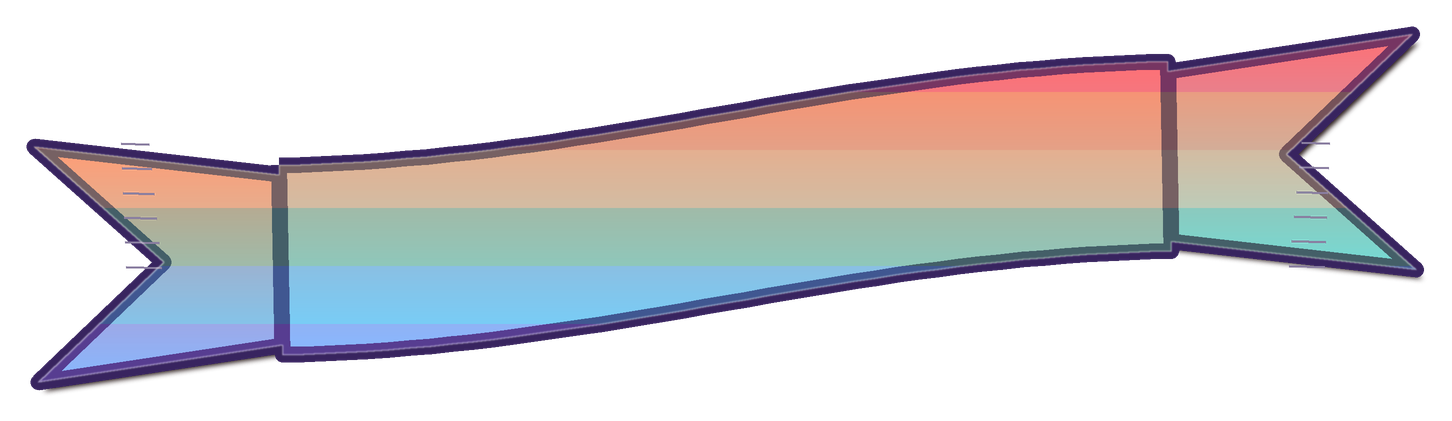 Preview for Rainbow Party Ribbon Sticker