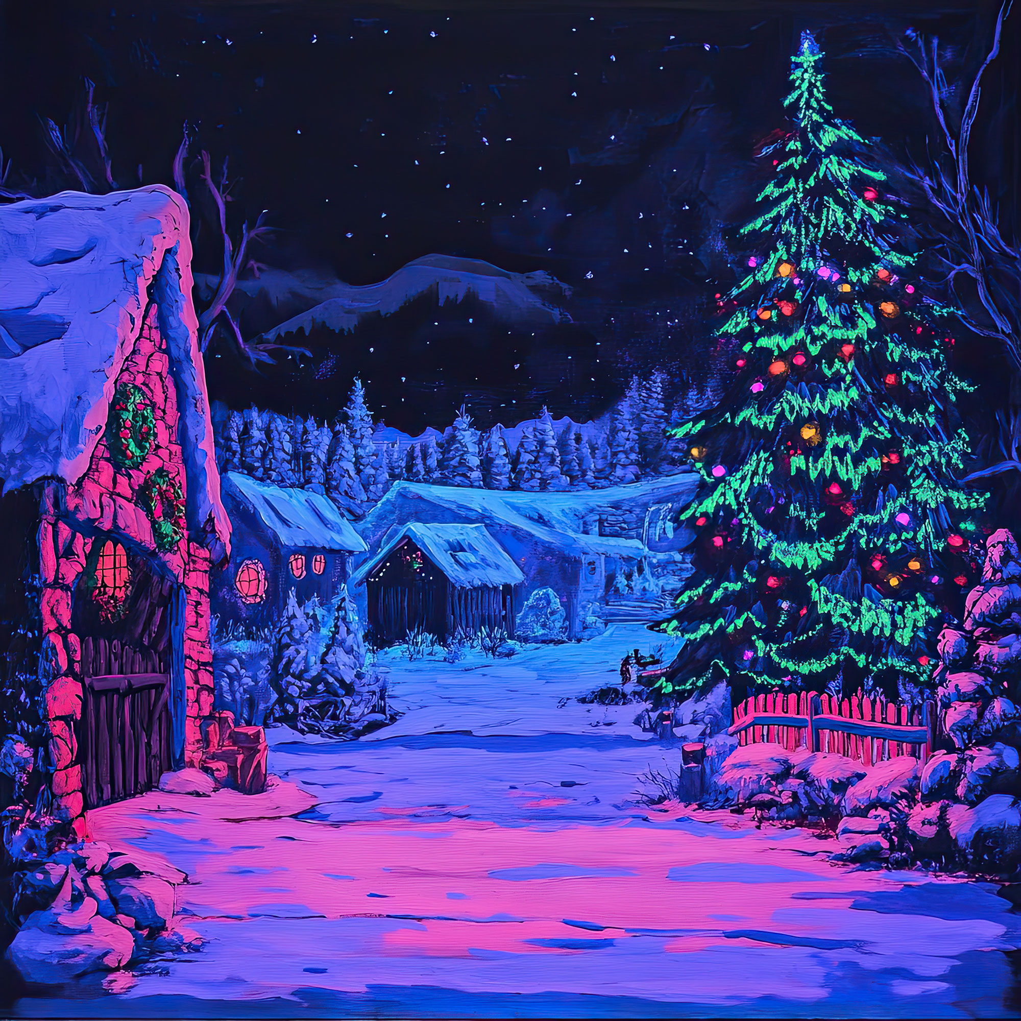 Preview for Winter-cottage-christmas-scene-christmas-backdrop-background-3f18c