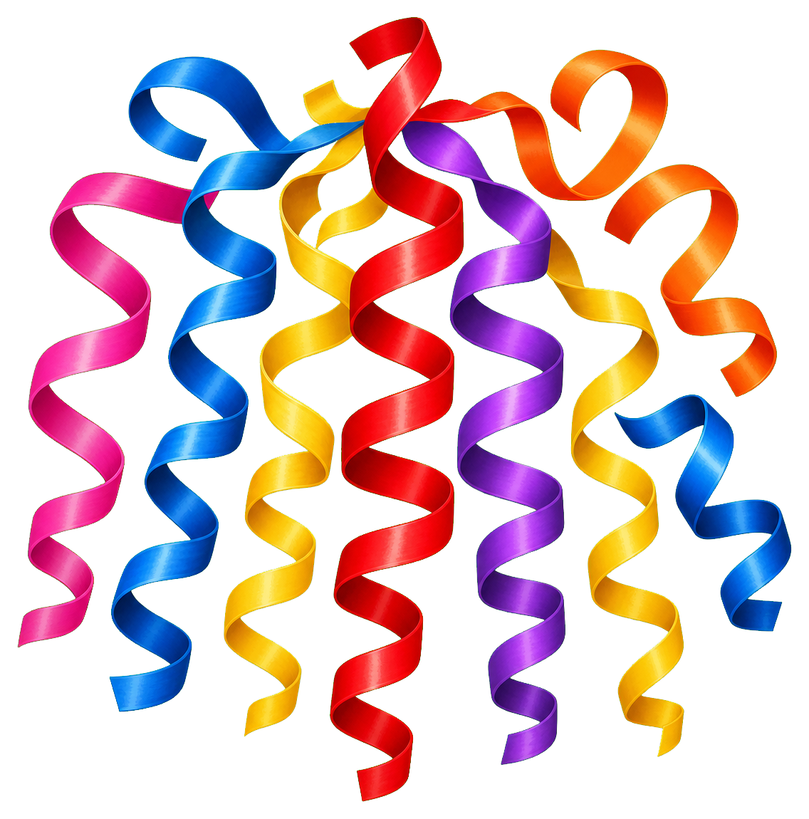 Preview for Colorful Streamers Sticker Graphic