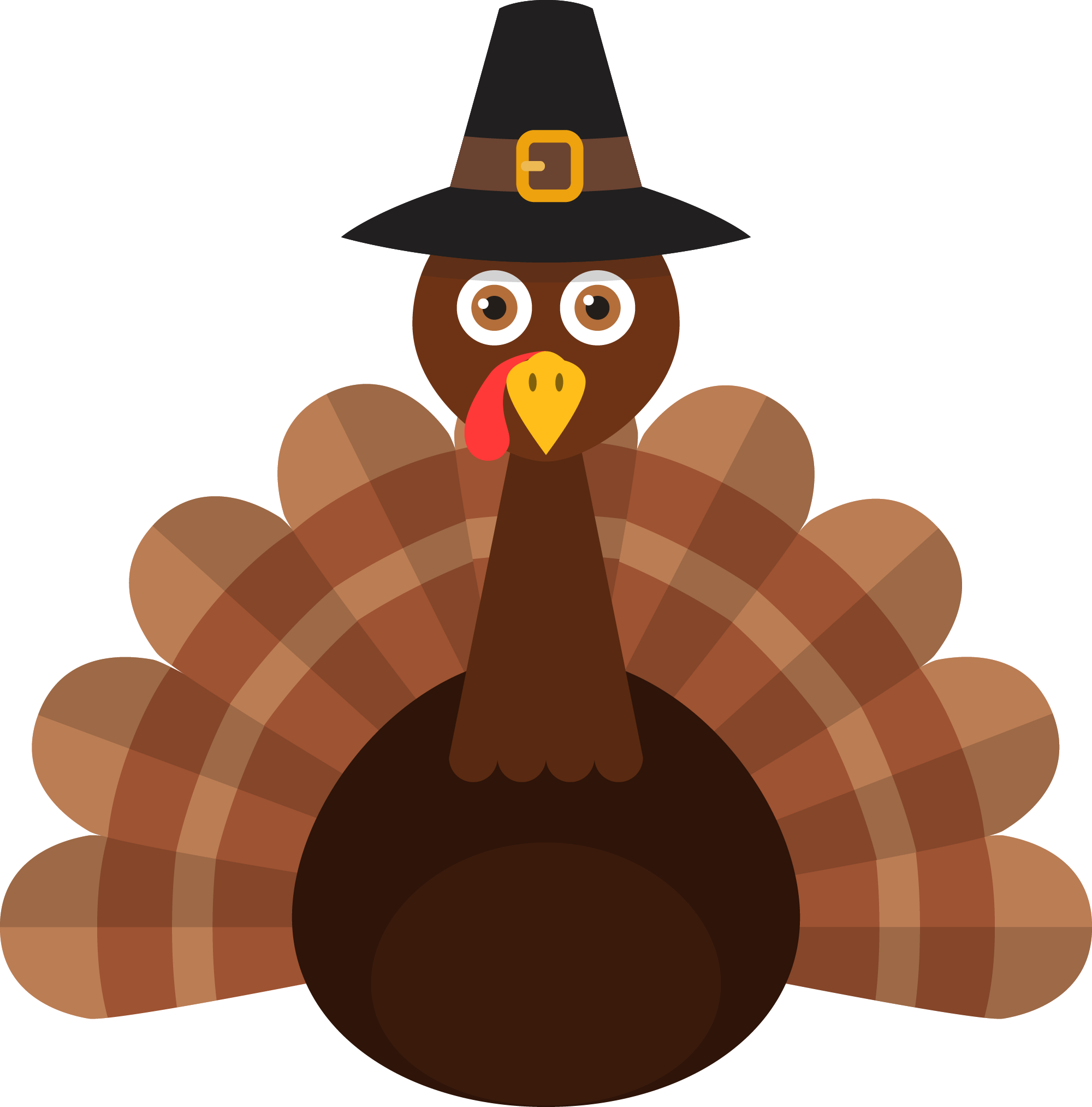 Preview for Thanksgiving-pilgrim-turkey-illustration-sticker-bc187