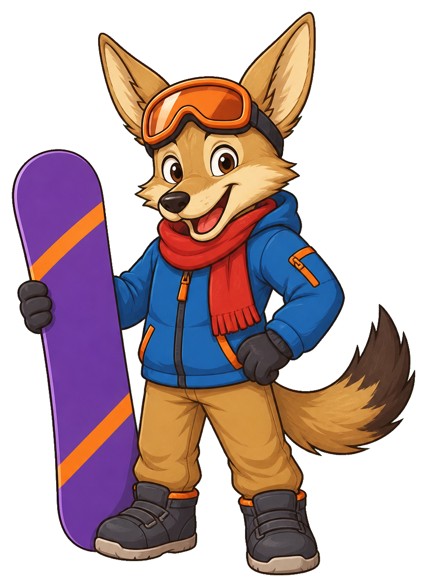 Preview for Snowboard Coyote Sticker