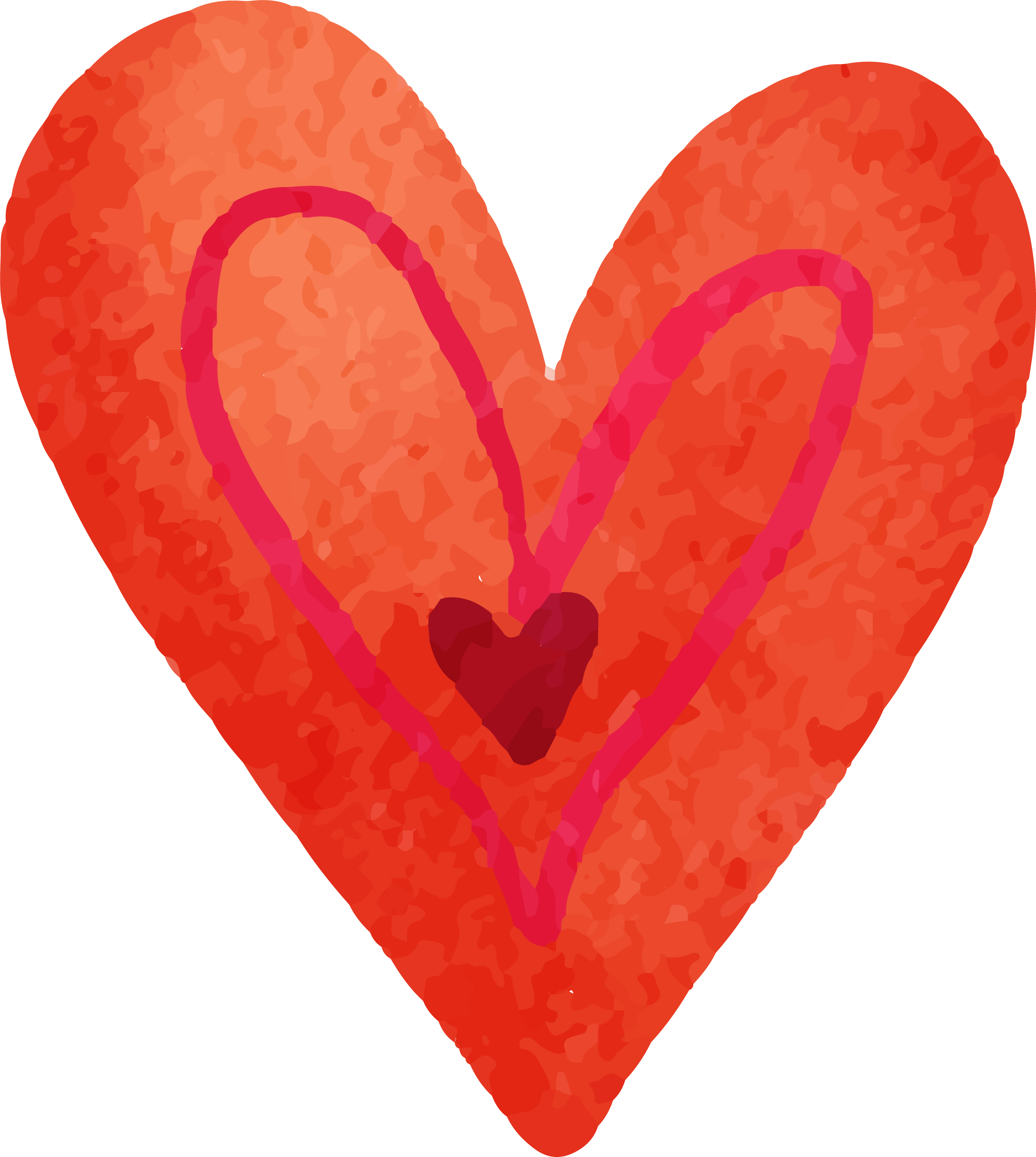 Preview for Nested-heart-illustration-watercolor-love-sticker-5bab0