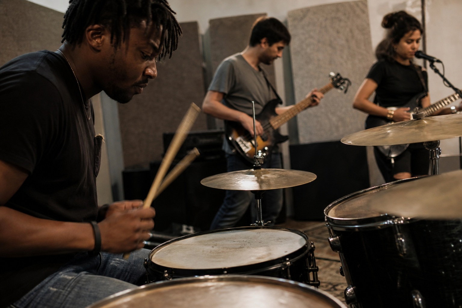 Preview for Band Rehearsal Background Stock Photo
