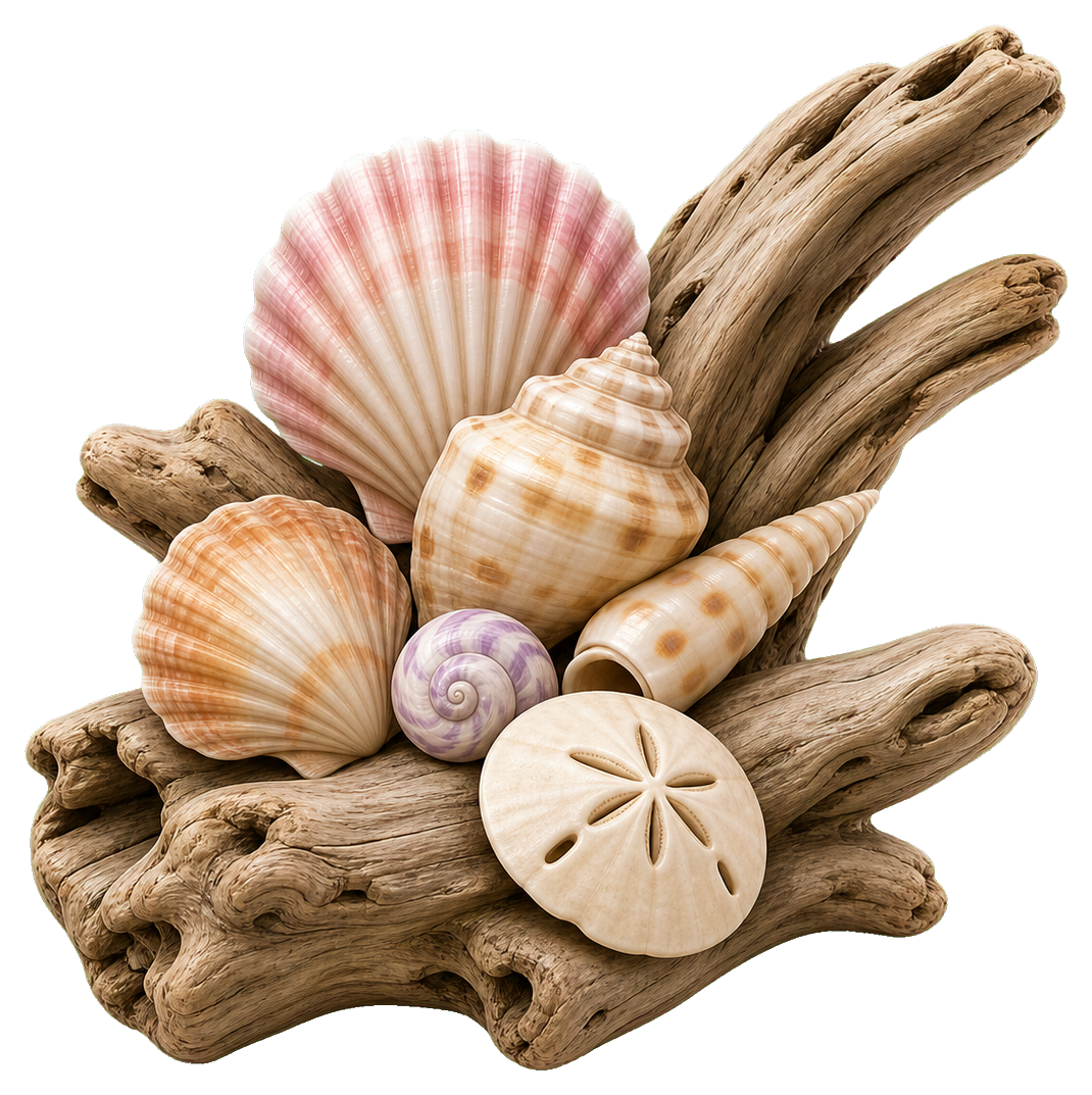 Preview for Driftwood Shell Cluster Sticker
