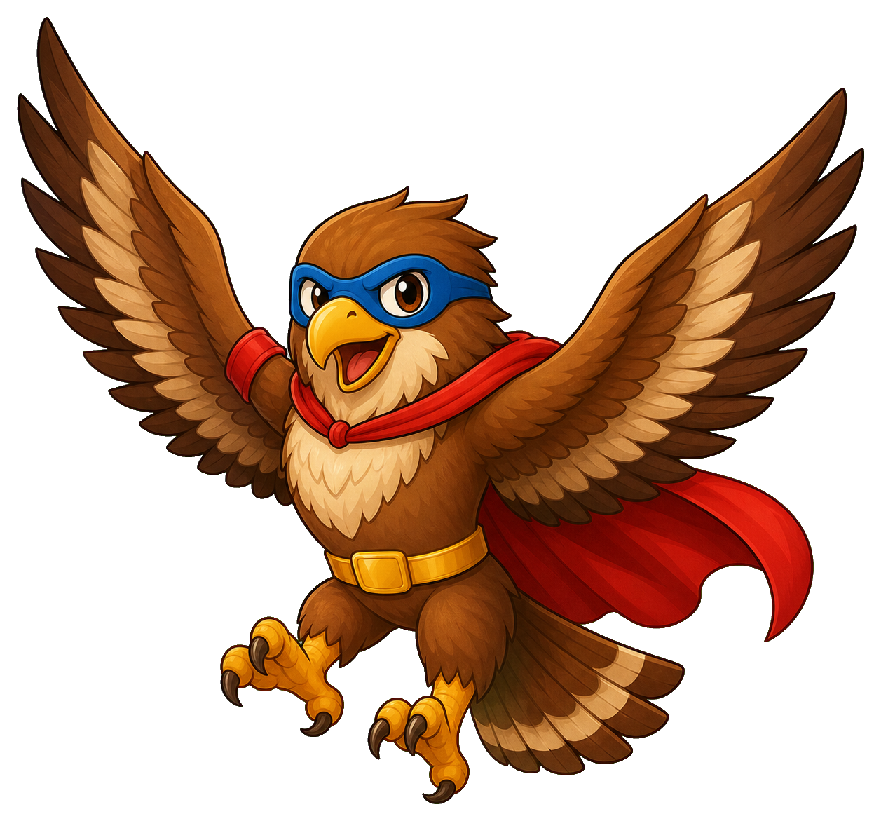 Preview for Superhero Hawk Sticker