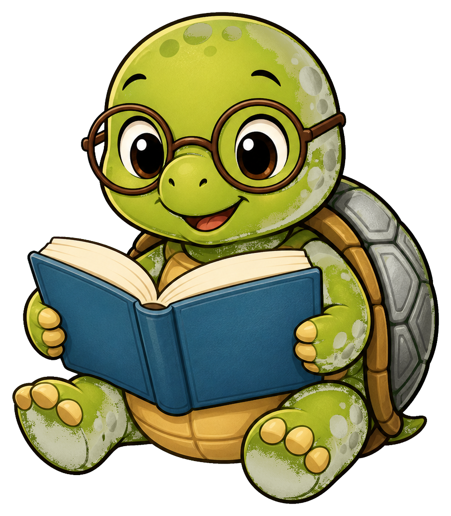 Preview for Turtle Reading Glasses Sticker