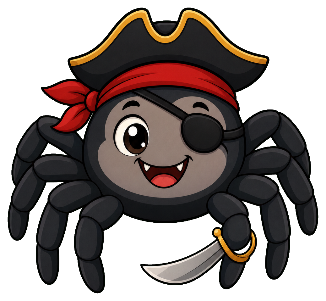 Preview for Pirate Spider Sticker