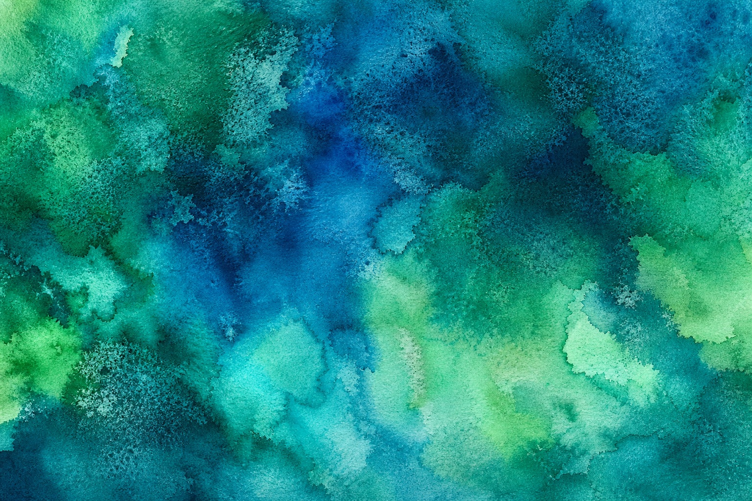 Preview for Emerald Blue Watercolor Background