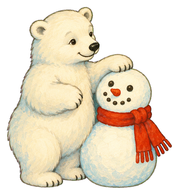 Preview for Polar Bear Building A Snowman