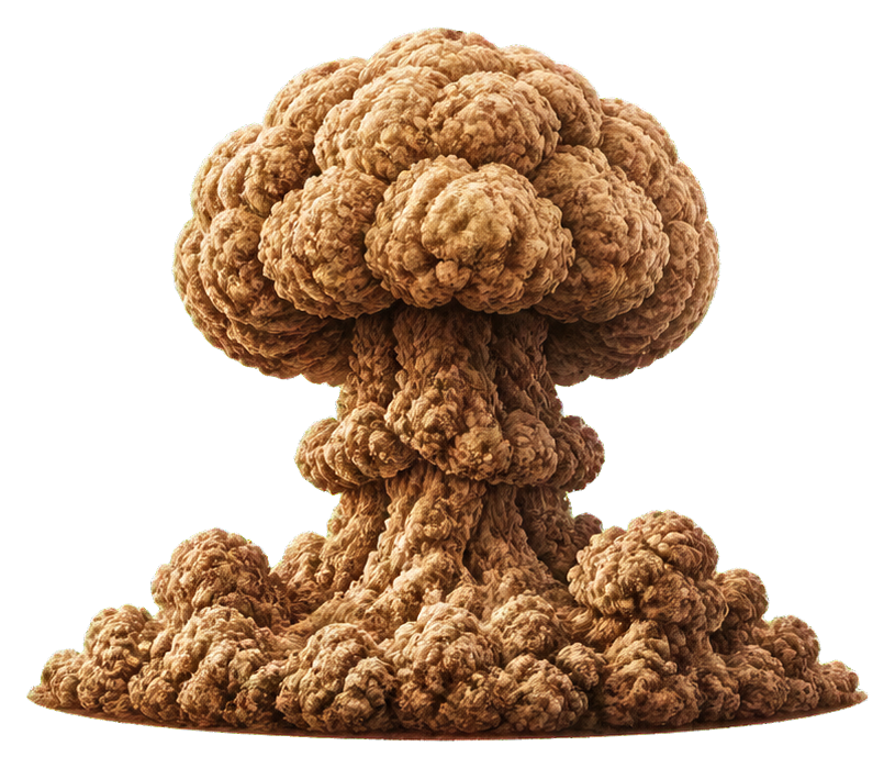 Preview for Dusty Sepia Mushroom Cloud Sticker