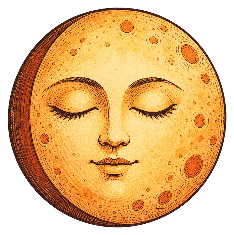 Preview for Waxing Gibbous Face Astrology Sticker