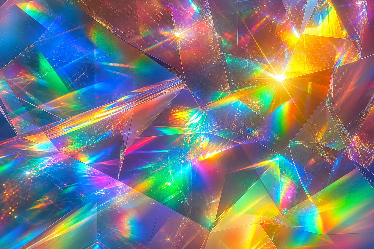 Preview for Rainbow Prism Light Overlay Background