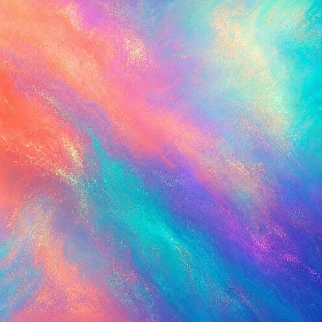 Preview for Coral Teal Holographic Gradient Background