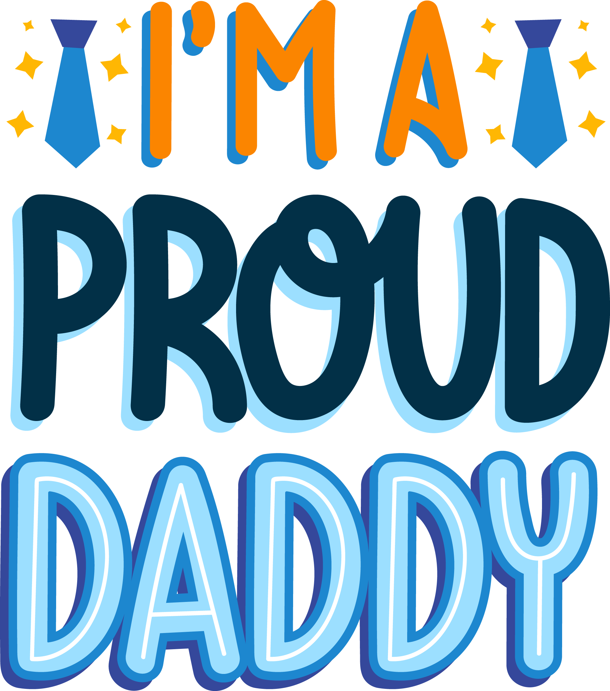 Preview for Proud-daddy-t-shirt-design-fathers-day-sticker-437e4