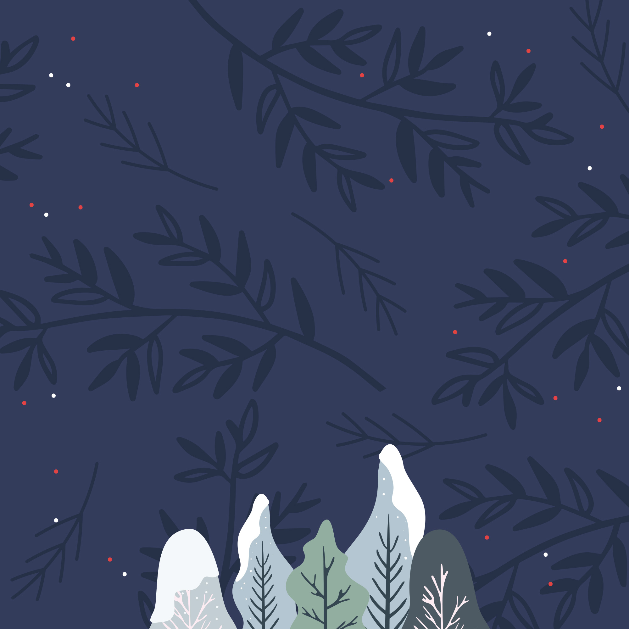 Preview for Dark-blue-floral-pattern-christmas-background-8ae18