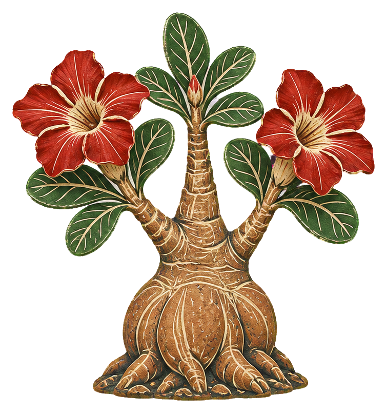 Preview for Sgraffito Desert Plants Desert Rose