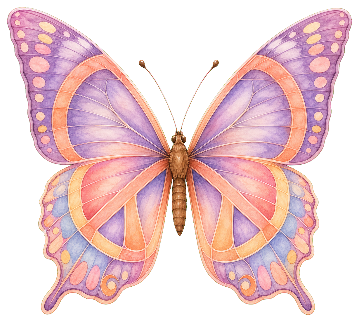 Preview for Butterfly Peace Wings Sticker