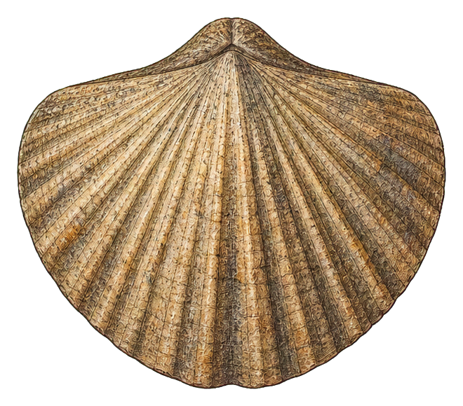 Preview for Brachiopod Shell Vintage Fossil Sticker