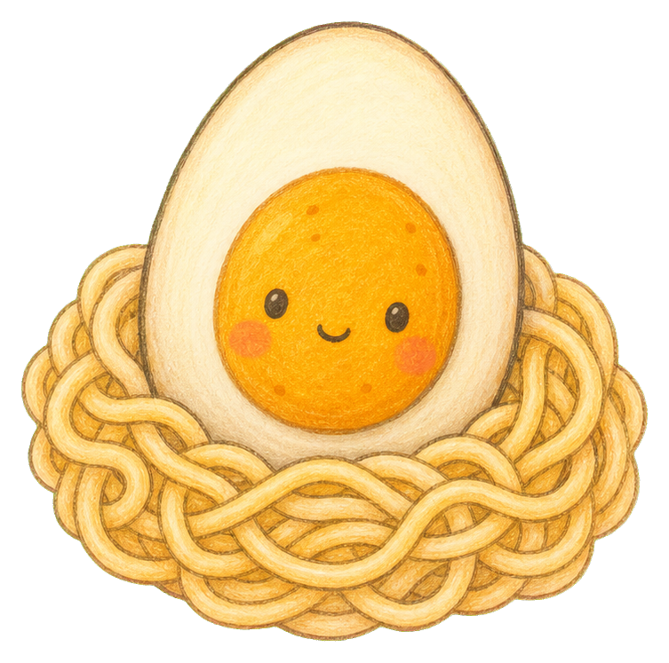 Preview for Ramen Egg With Noodle Nest Sticker