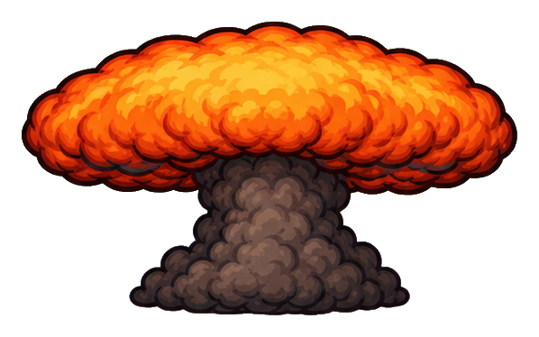 Preview for Wide Flat Cap Mushroom Blast Sticker
