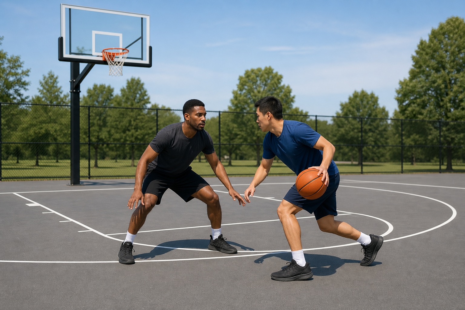 Preview for Basketball Defensive Practice Pair Background