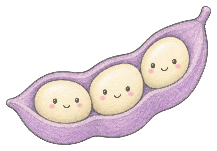 Preview for Edamame Pod With Three Beans Sticker