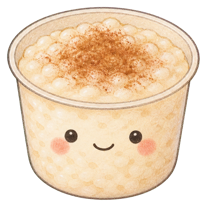 Preview for Rice Pudding Cup With Cinnamon Dusting Sticker