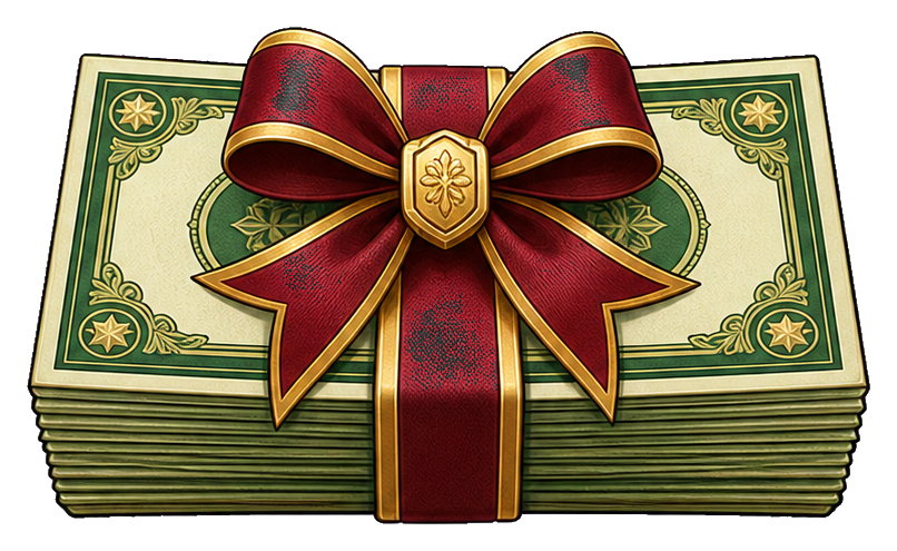 Preview for Ribbon Cash Sticker For Money Designs