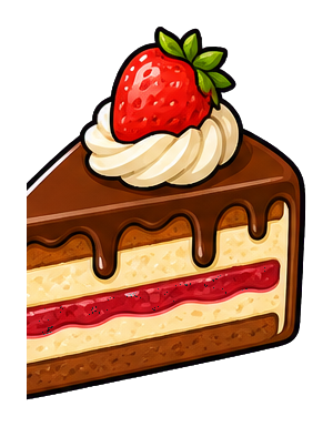 Preview for Cake Slice Sticker For Sweet Designs