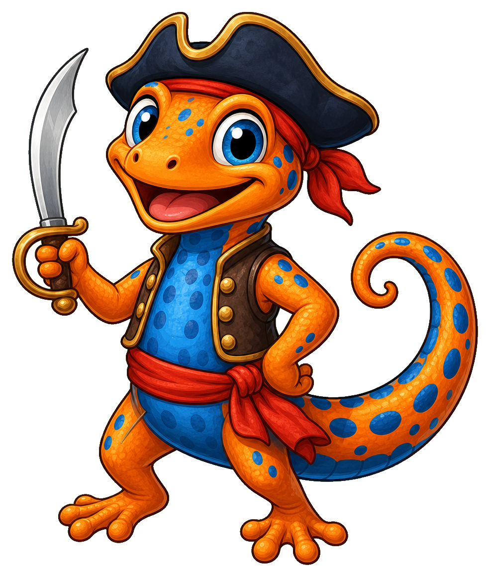 Preview for Pirate Lizard Sticker