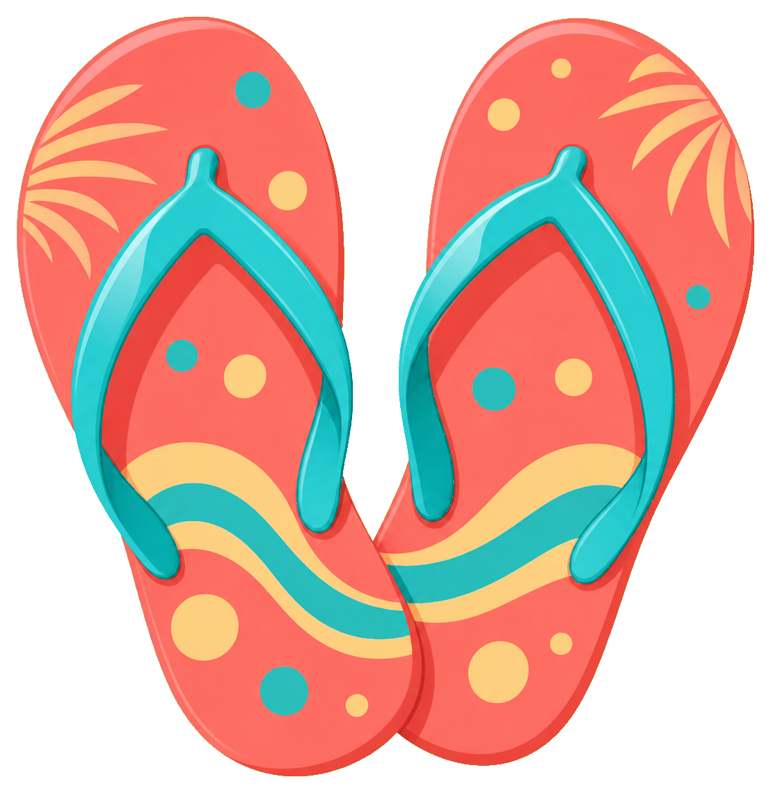 Preview for Flip Flops Sticker Graphic