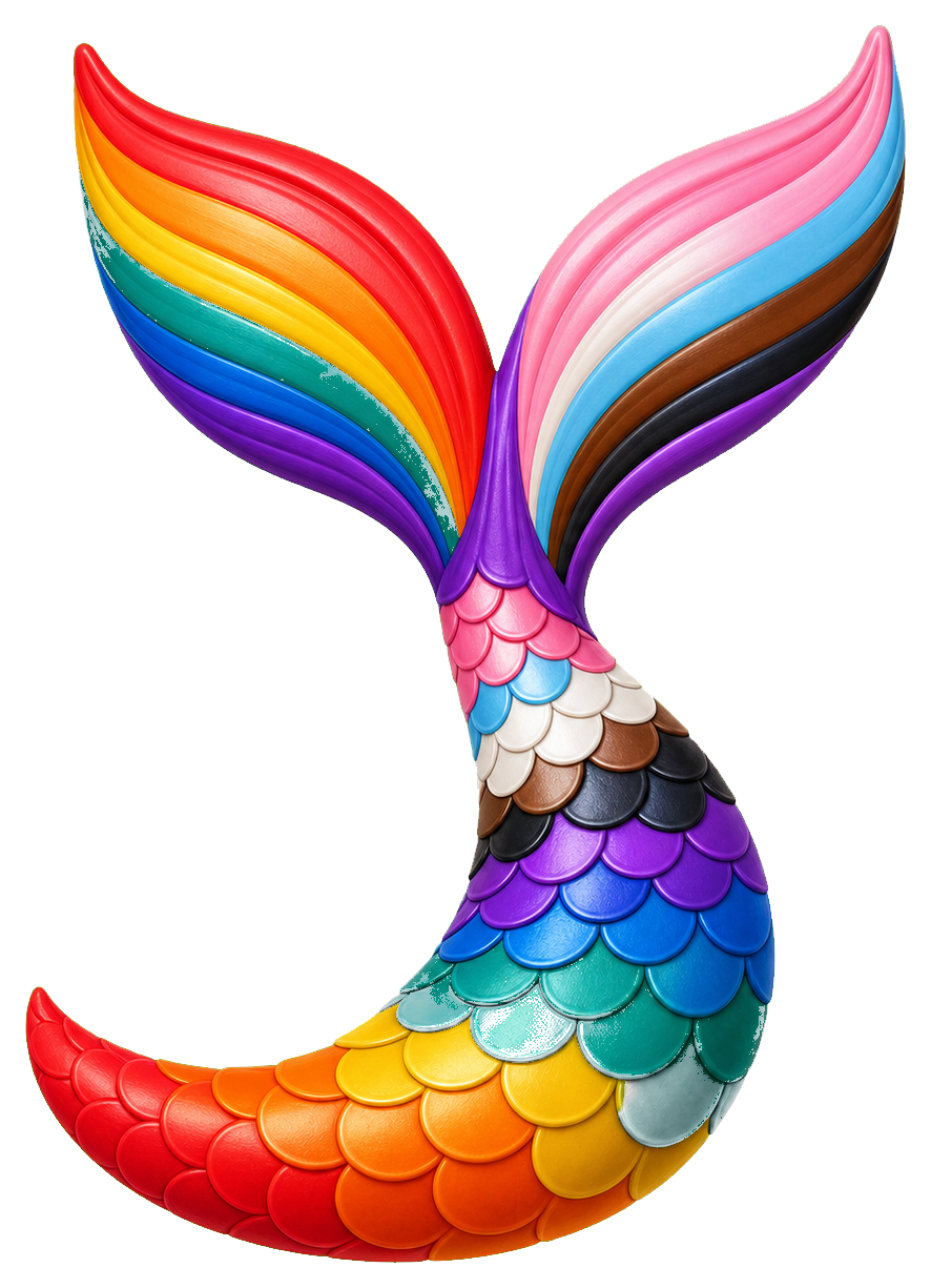 Preview for Pride Mermaid Tail Sticker