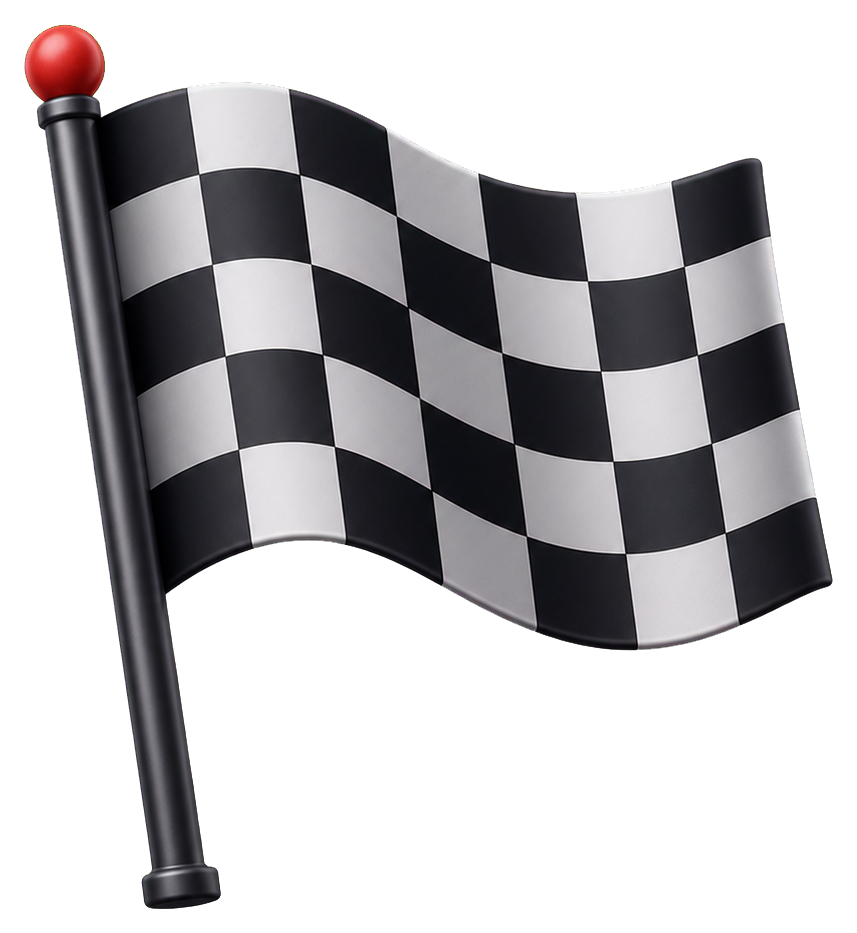 Preview for Checkered Flag No Text Sticker